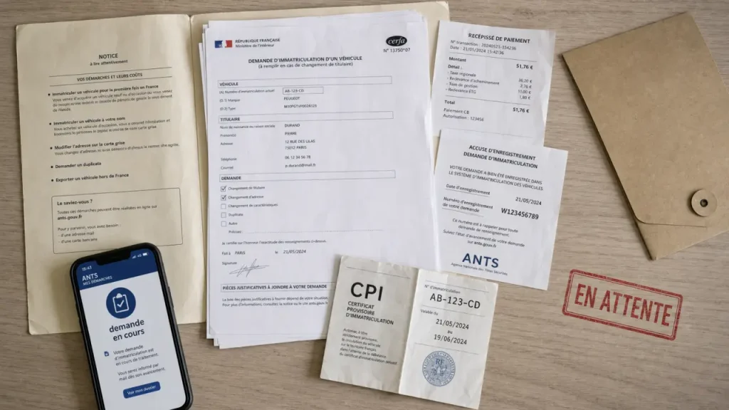 Carte grise en retard : le délai d’un mois, l’amende de 135 € et les bons réflexes