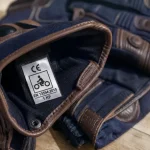 Norme gant moto : étiquette CE EN 13594:2015 niveau 1 sur le gant