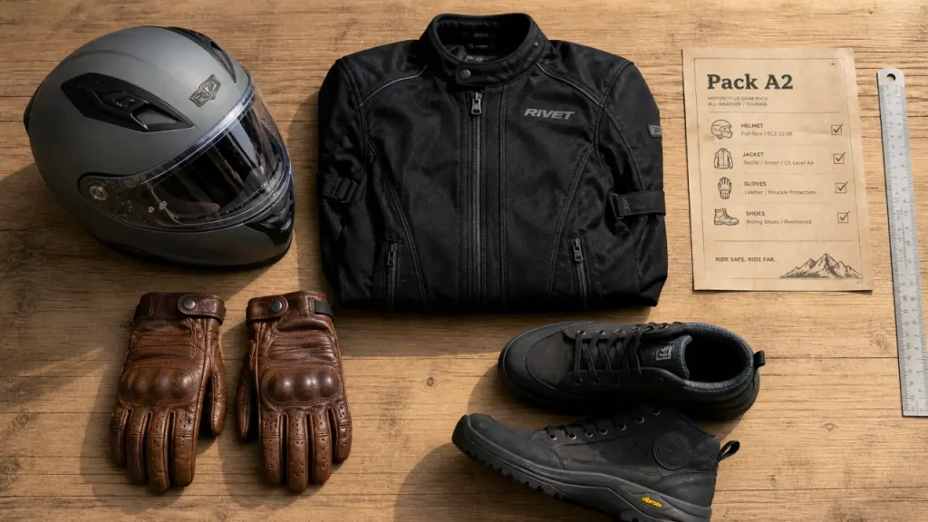 Pack équipement moto : 4 indispensables à vérifier avant d’acheter