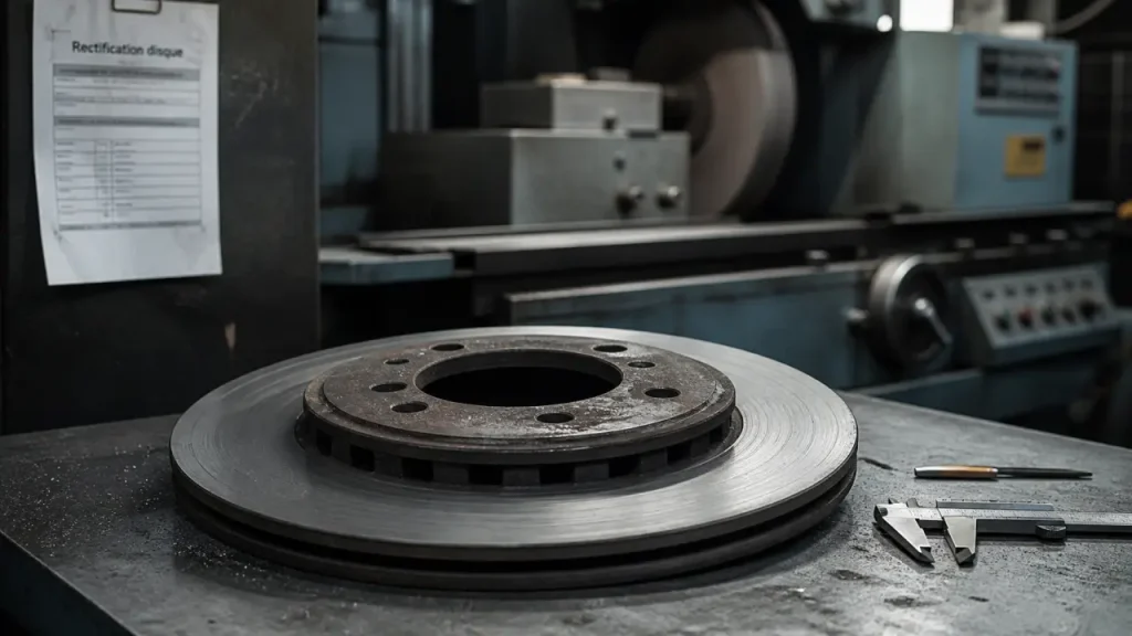 Rectifier un disque de frein : quand le voile, l’épaisseur minimale et le coût réel changent la décision