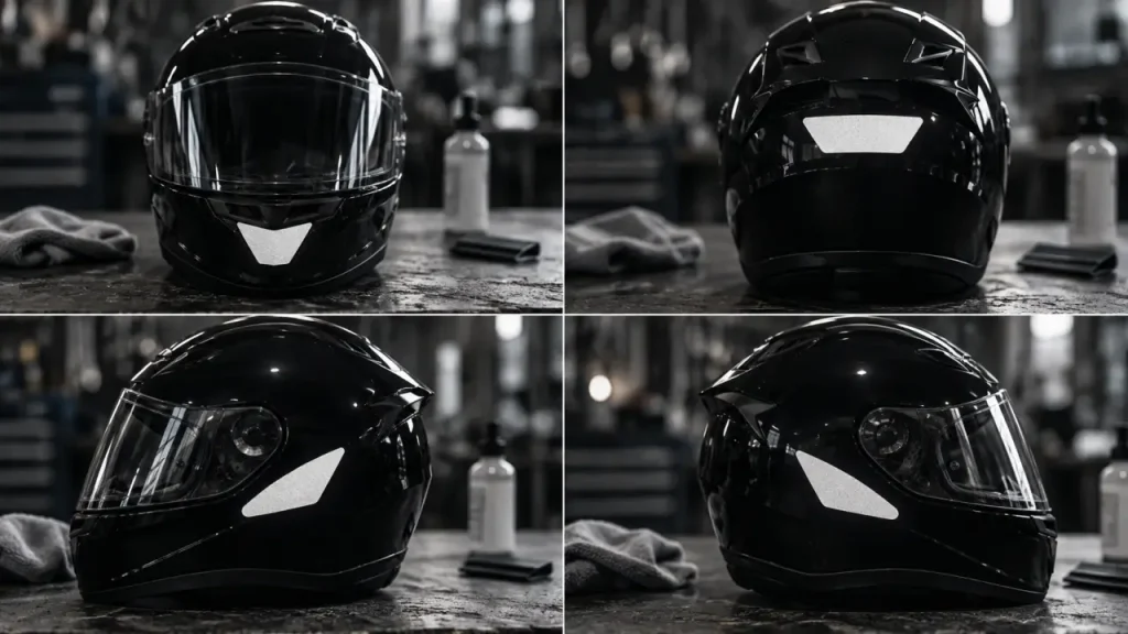 Autocollant casque moto : personnaliser sans perdre en visibilité ni en conformité