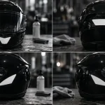 Autocollant casque moto rétro-réfléchissant pour visibilité et conformité