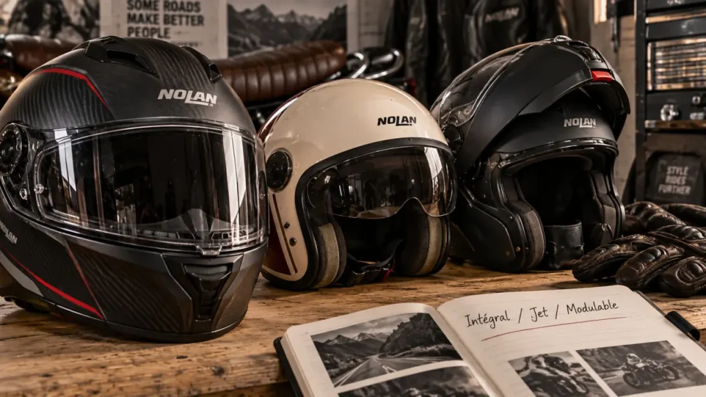 Casque moto Nolan : choisissez l’intégral, le jet ou le modulable selon vos trajets