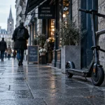 Ou garer sa trottinette electrique : 1,40 m sans gêner les piétons