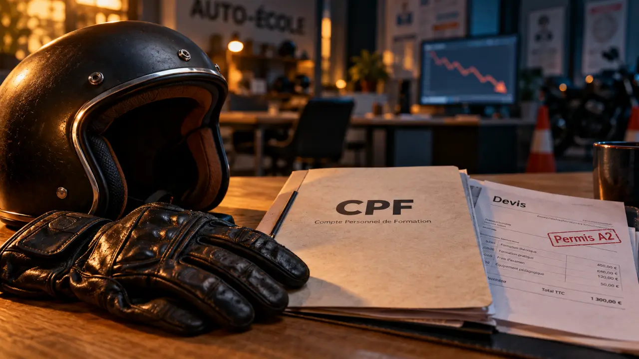 Permis moto cpf 2025 : CPF permis A2, permis B bloque le financement